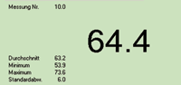 GlossTools extract of statistical values