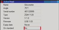 ZGM1120 Glossmeter standard recognition