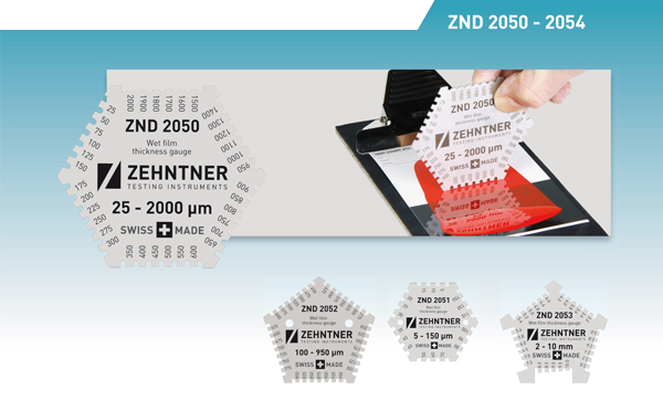 ZND 2050 - 2054 Nassfilm-Prüfkämme