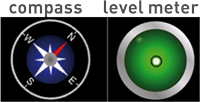 compass and level-meter